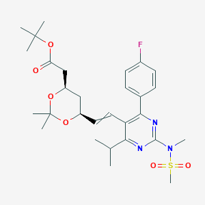 Трет-бутил 2-((4R,6S)-6-((E)-2-(4-(4-фторфенил)-6-изопропил-2-(N-метилметилсульфонамидо)пиримидин-5 -ил)винил)-2,2-диметил-1,3-диоксан-4-ил)ацетат